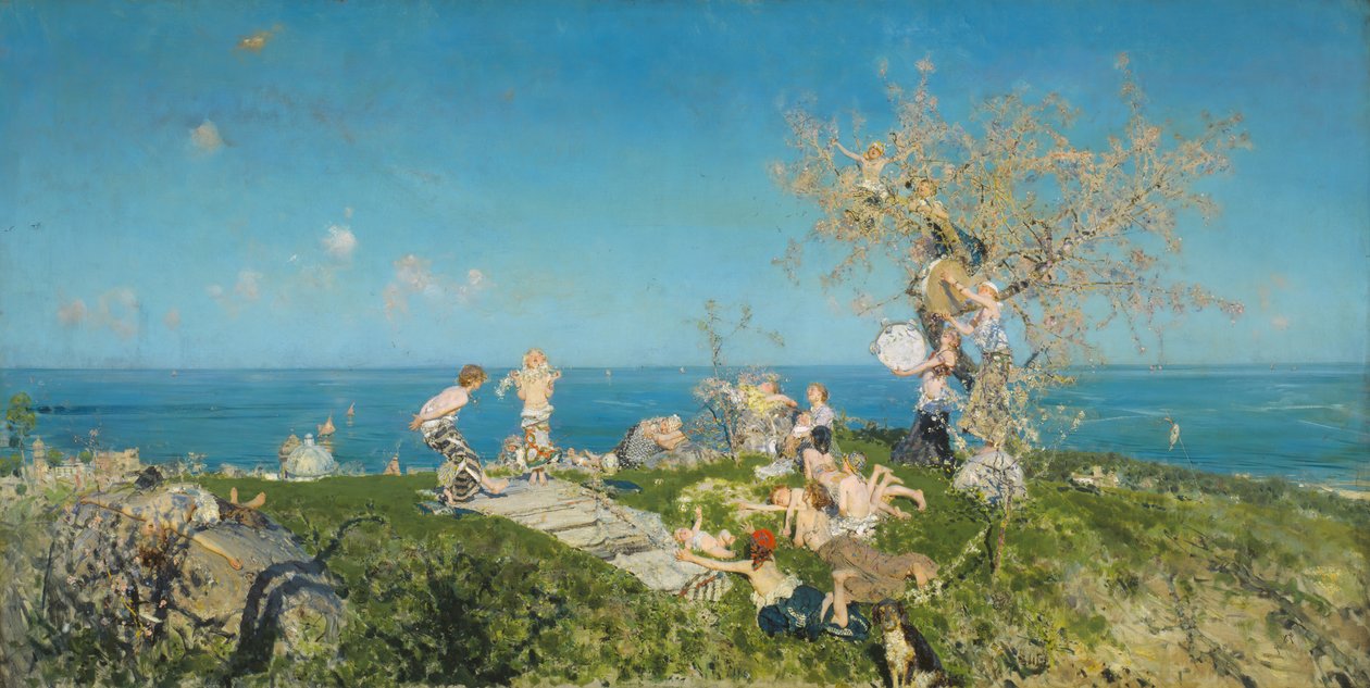 Tavasz és szerelem, 1878. alkotó: Francesco Paolo Michetti