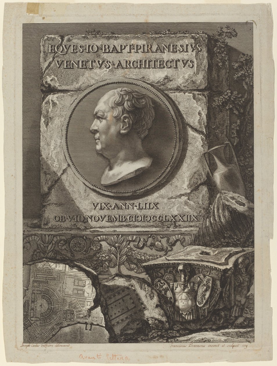 Giovanni Battista Piranesi alkotó: Francesco Piranesi
