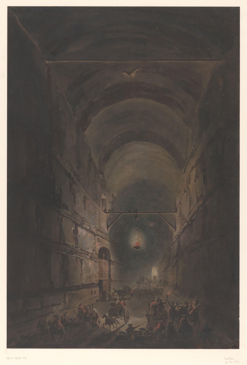 Posillipo barlangja A Posillipo-barlang Napels mellett alkotó: Francesco Piranesi