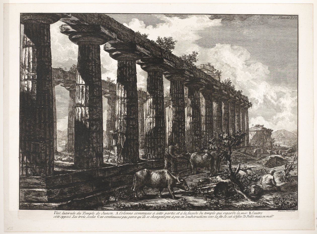 Athéné temploma Paestumban De tempel van Juno alkotó: Francesco Piranesi