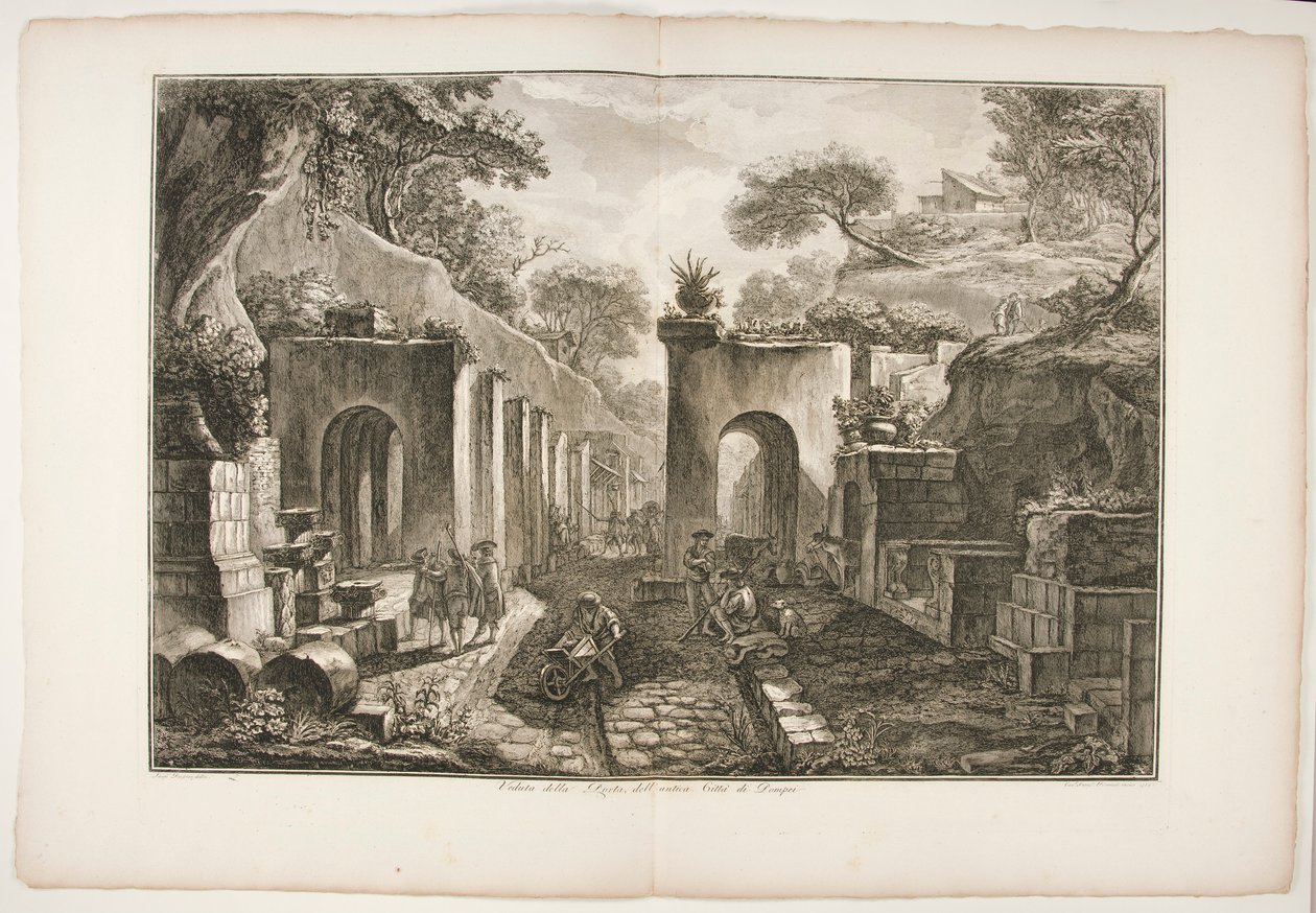 Kilátás a Porta dellre alkotó: Francesco Piranesi