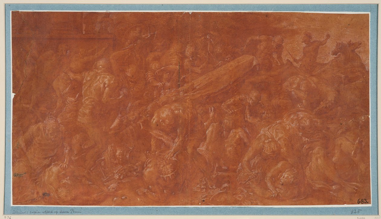 Agamemnon und Kassandra werden während eines Banketts ermordet alkotó: Francesco Primaticcio
