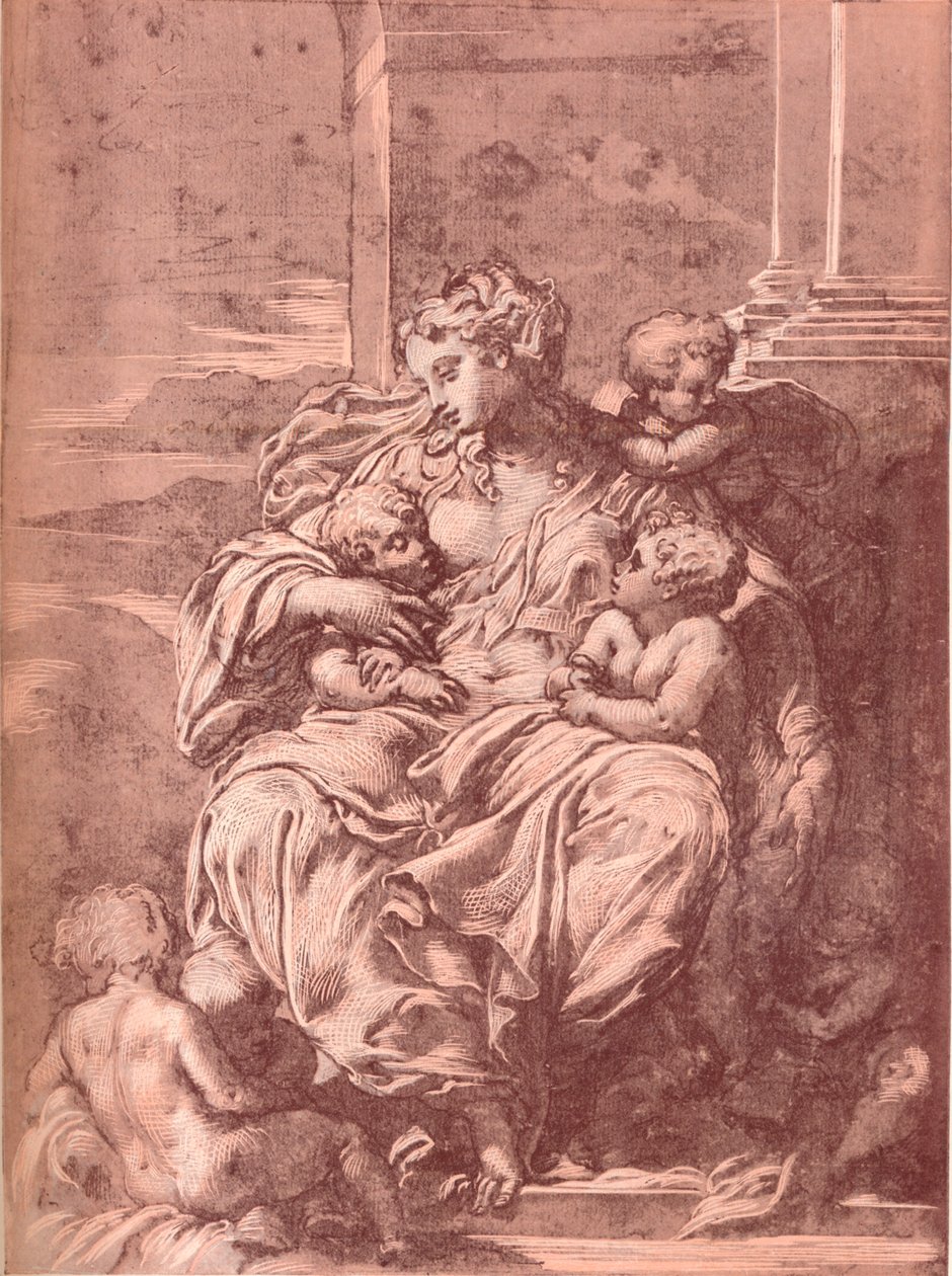 Jótékonyság, 16. század, 1903 alkotó: Francesco Primaticcio
