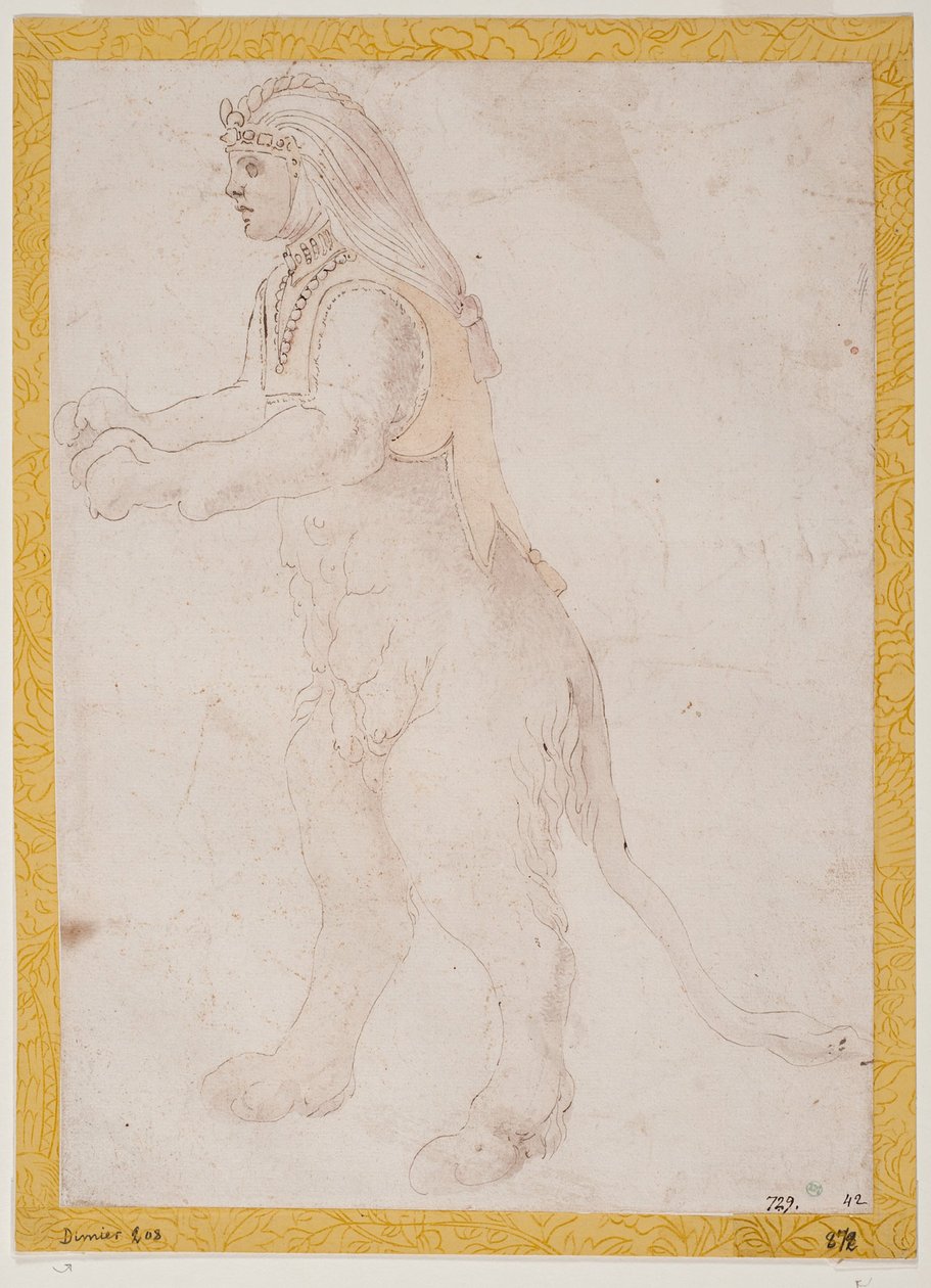 Stehende Sphinx alkotó: Francesco Primaticcio