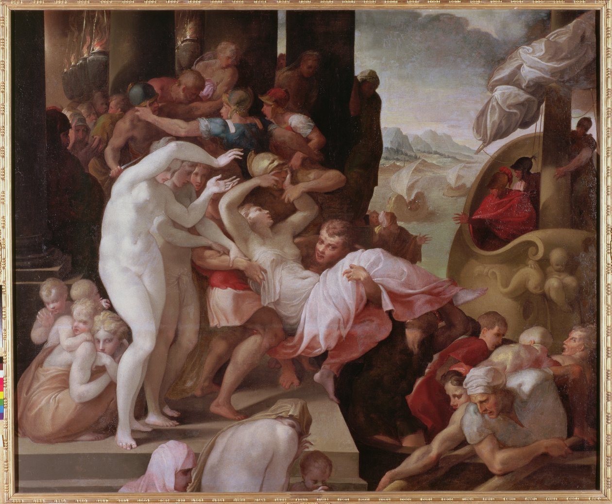 Helen megerőszakolása, 1533 körül alkotó: Francesco Primaticcio