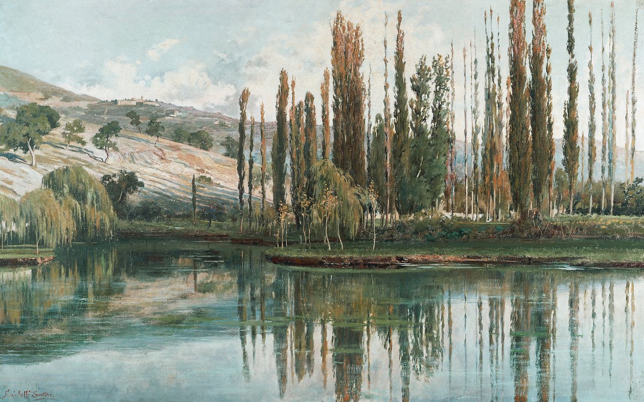 Clitunno forrásai alkotó: Francesco Raffaele Santoro