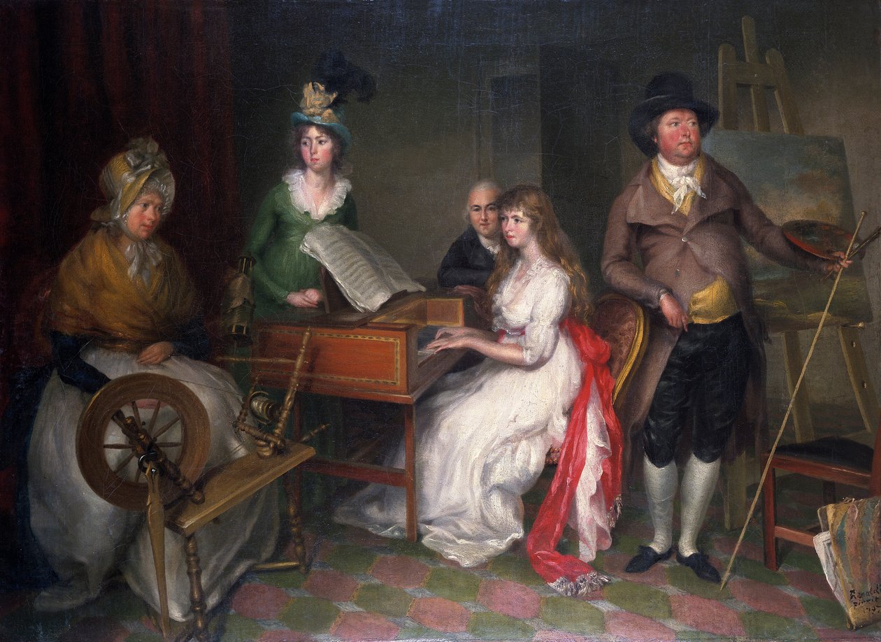 "Thomas Jones, 1742-1803 és családja", 1797 alkotó: Francesco Renaldi