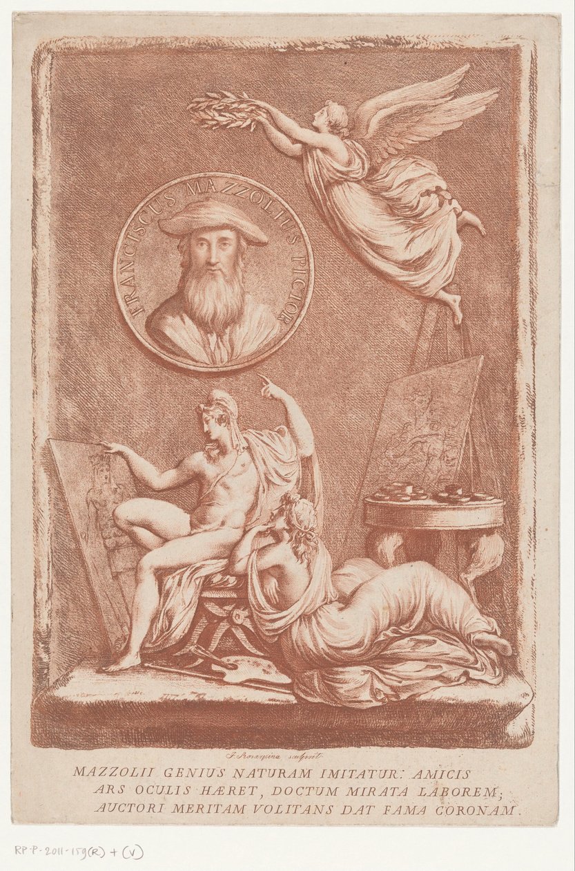 Francesco Mazzoli, Parmigianinoként ismert művész allegóriája alkotó: Francesco Rosaspina