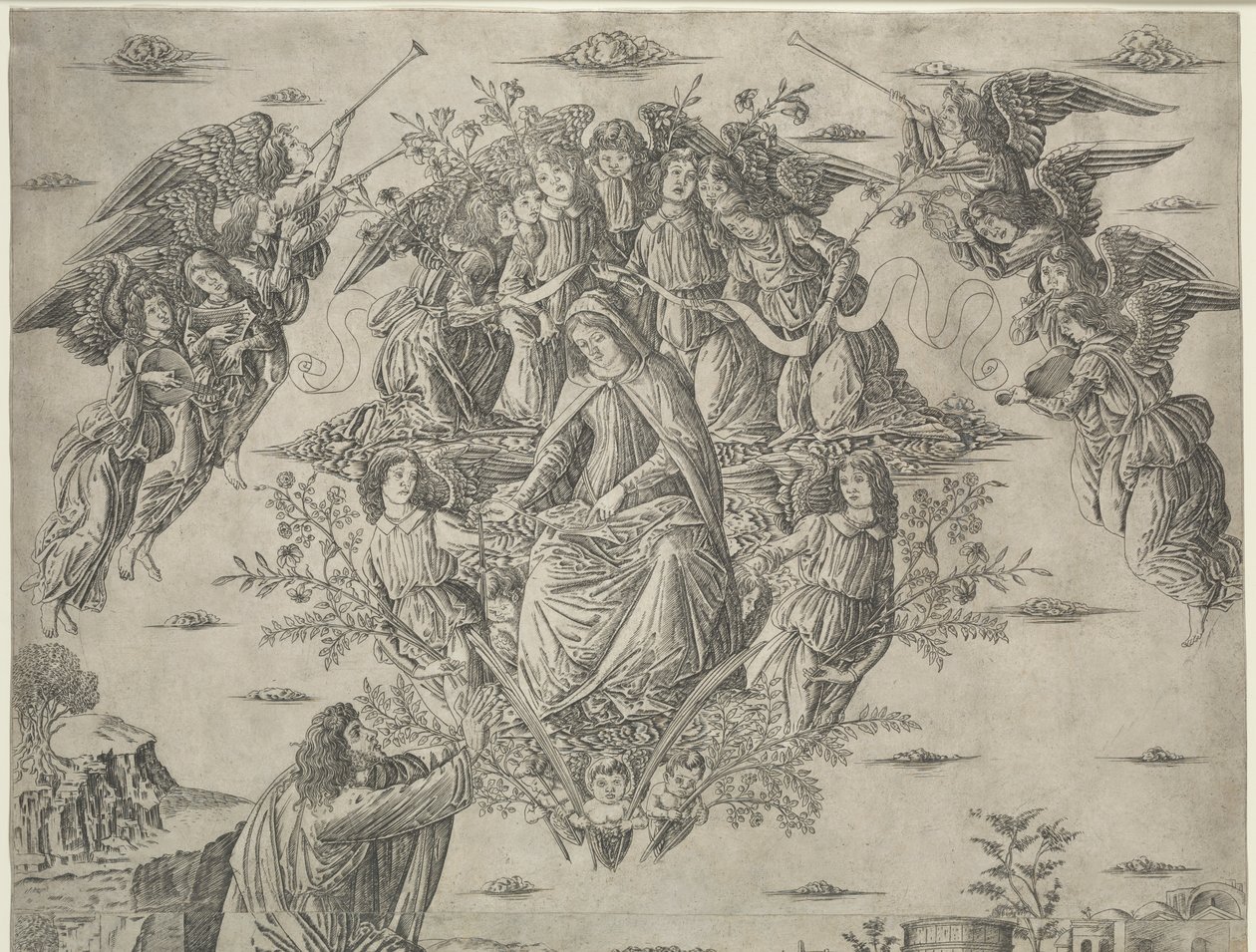 A Szűz mennybemenetele alkotó: Francesco Rosselli