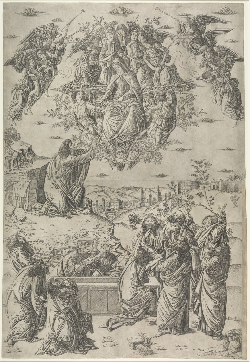 A Szűz mennybemenetele alkotó: Francesco Rosselli