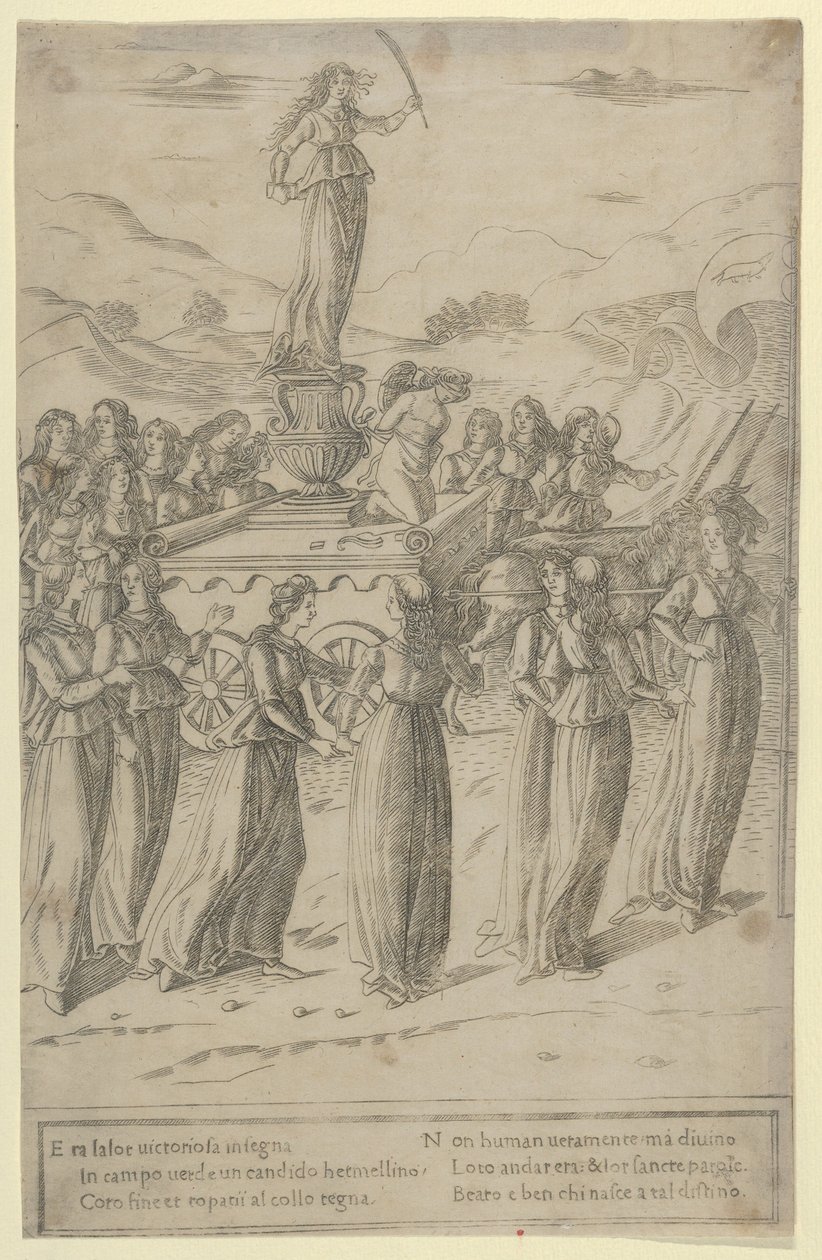 A tisztaság diadala, kb. 1480-90. alkotó: Francesco Rosselli