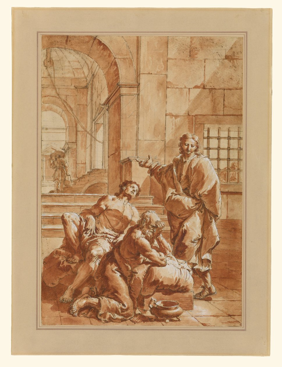 József értelmezi fogolytársai álmait alkotó: Francesco Salvator Fontebasso