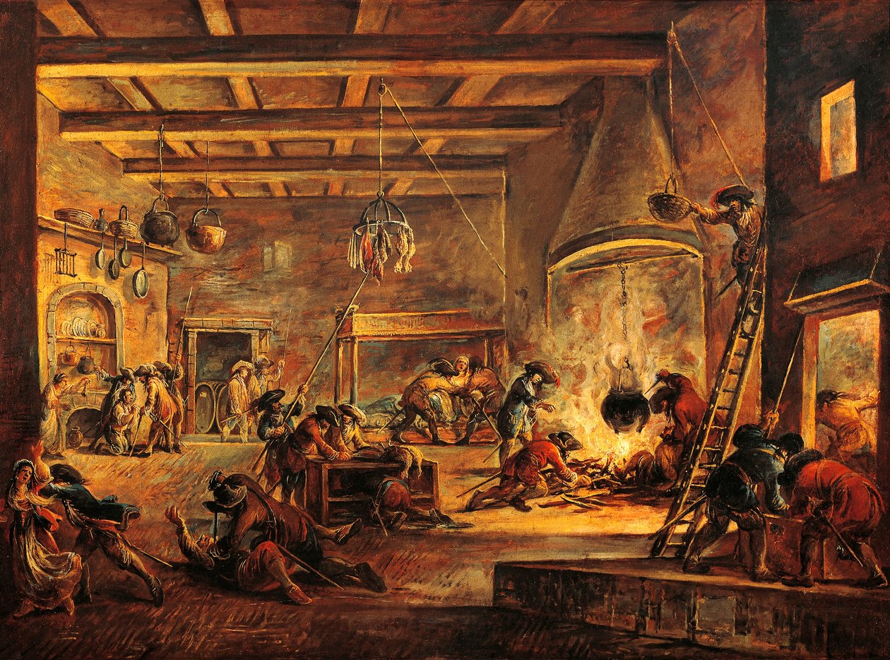 Fosztogatókonyha, Francesco Simonini (1669-1753). alkotó: Francesco Simonini