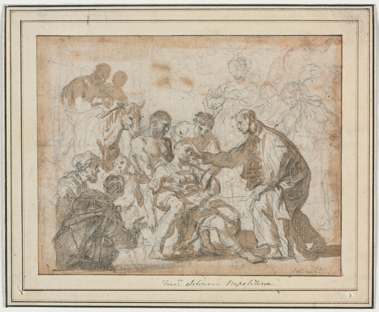 Szent Maurus csodája alkotó: Francesco Solimena