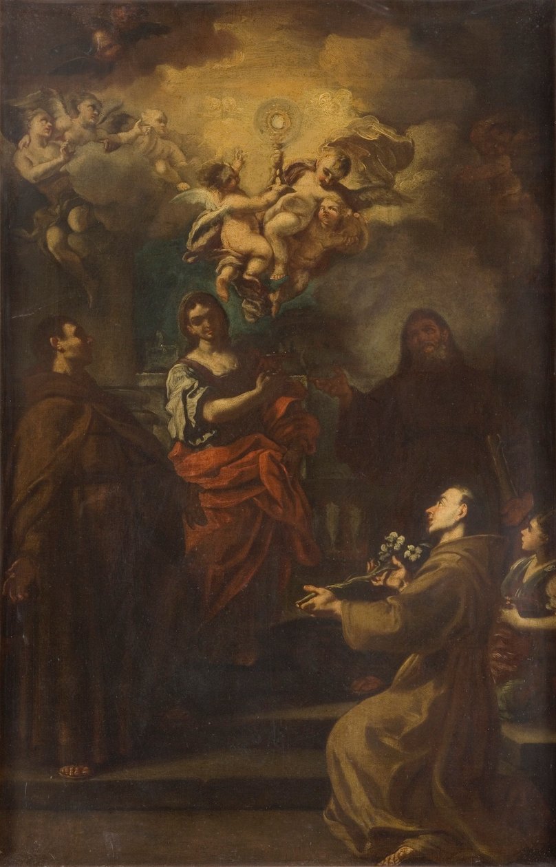 „Eucharisztia imádása”, 1677-1747 alkotó: Francesco Solimena