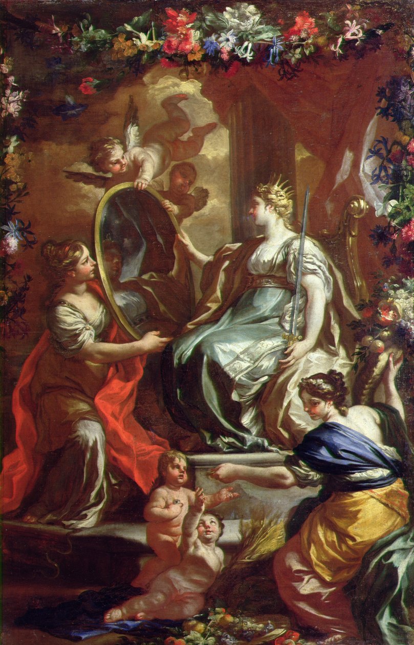 Egy dicsőséges uralkodás allegóriája, 1730 körül alkotó: Francesco Solimena