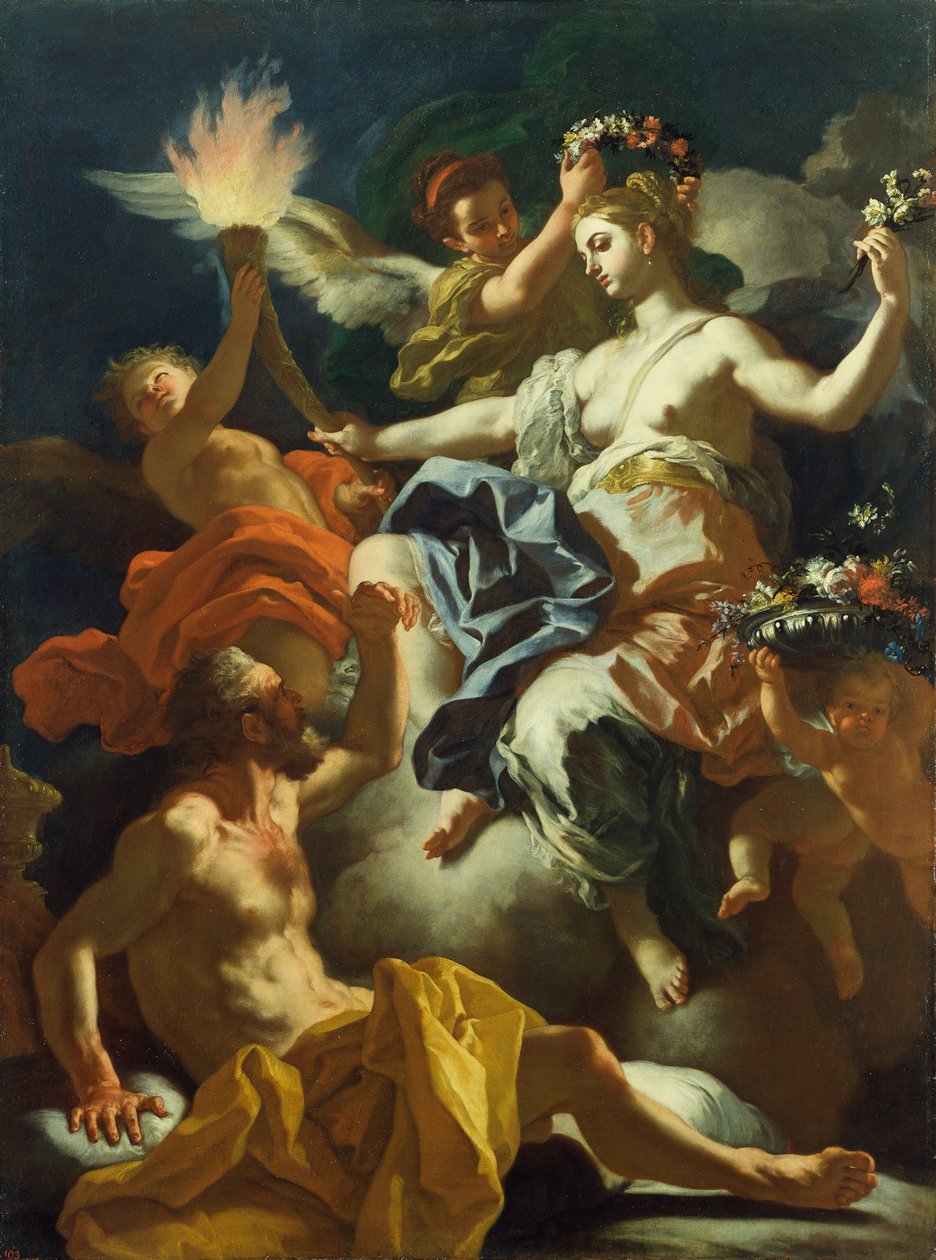 Aurora búcsút vesz Tithonustól, 1704 alkotó: Francesco Solimena