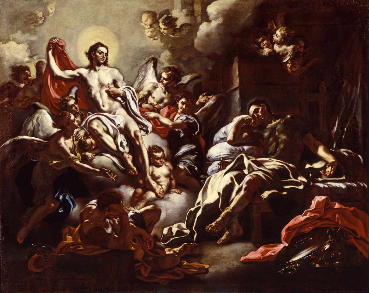 Álomban megjelenő Krisztus Szent Mártonnak, 1733 körül alkotó: Francesco Solimena