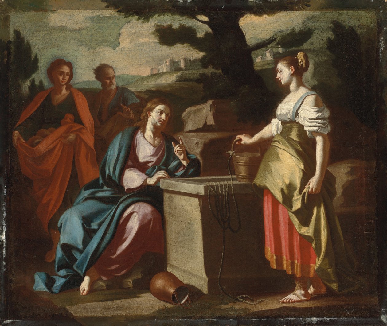 Krisztus és a szamáriai asszony a kútnál alkotó: Francesco Solimena