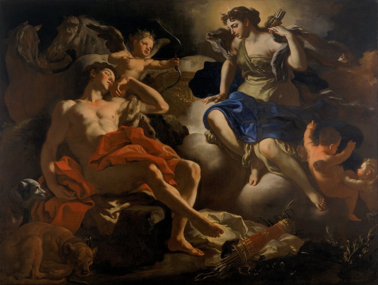 Diana és Endymion alkotó: Francesco Solimena