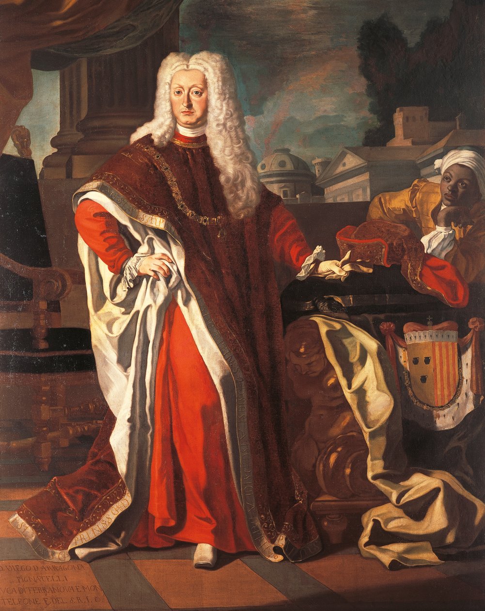 Diego Pignatelli Aragona Cortes portréja (Madrid alkotó: Francesco Solimena