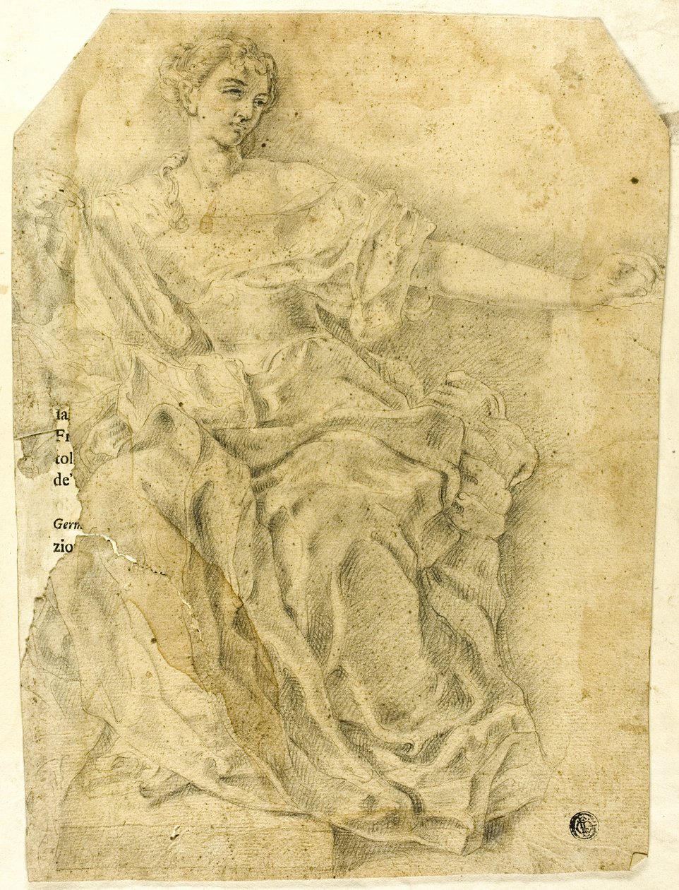 Ülő allegorikus női alak alkotó: Francesco Solimena