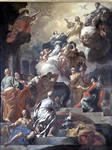 A Szűz mennybemenetele alkotó: Francesco Solimena