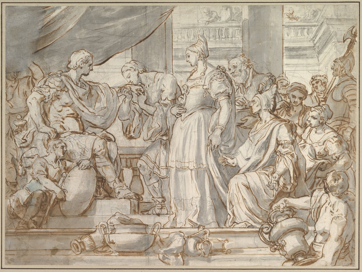 Scipio önmegtartóztatása alkotó: Francesco Solimena