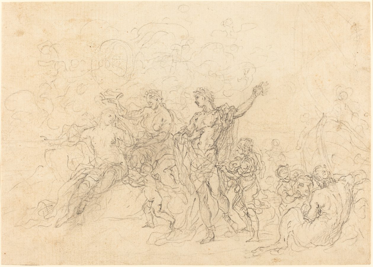 Bacchus és Ariadné házassága alkotó: Francesco Solimena