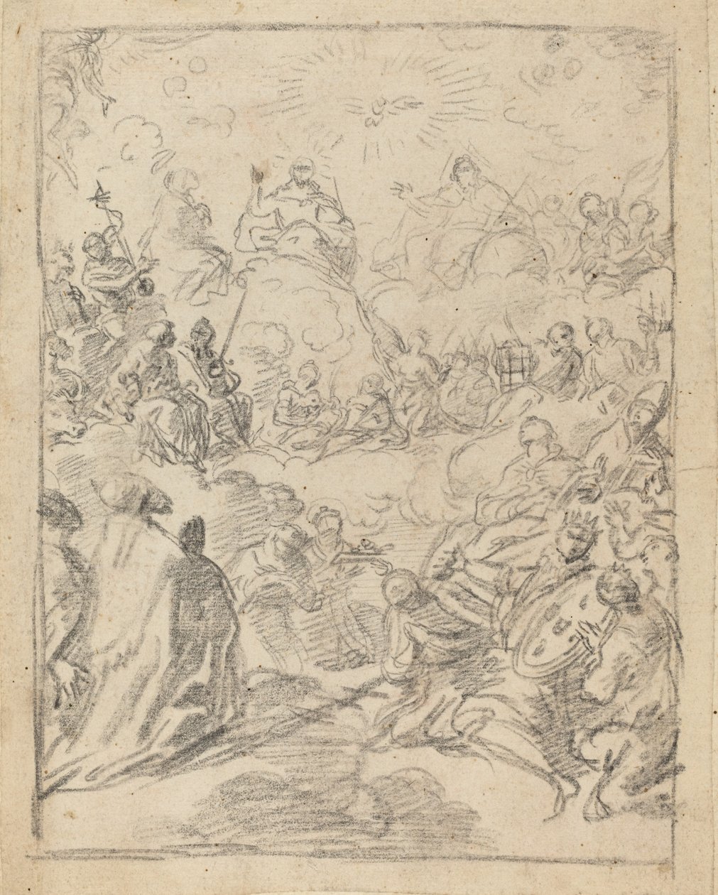A Szentháromság diadala (The Gloria) alkotó: Francesco Solimena