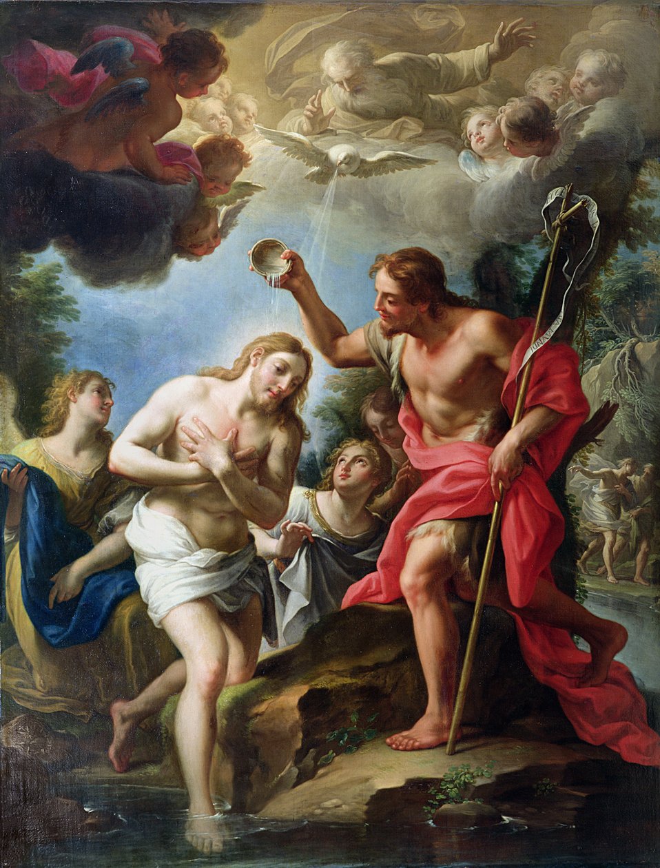 Krisztus keresztsége alkotó: Francesco Trevisani