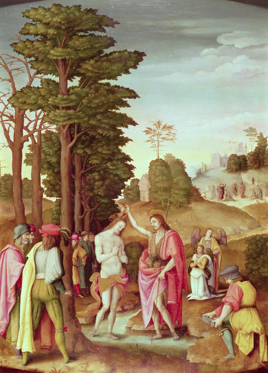 Krisztus keresztsége alkotó: Francesco Ubertini, Il Bacchiacca