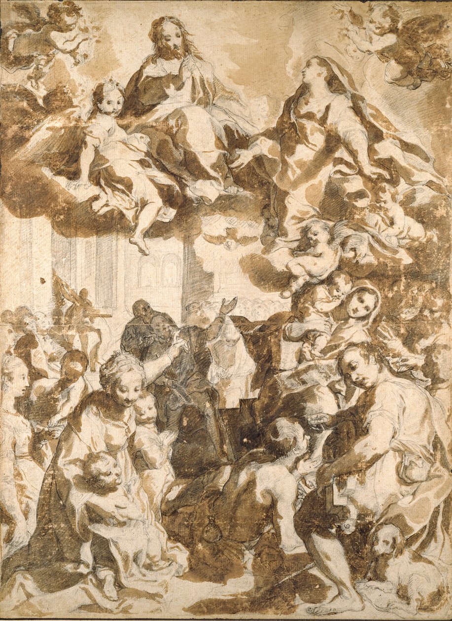 A Madonna del Popolo, Barocci után, 16. század vége alkotó: Francesco Vanni