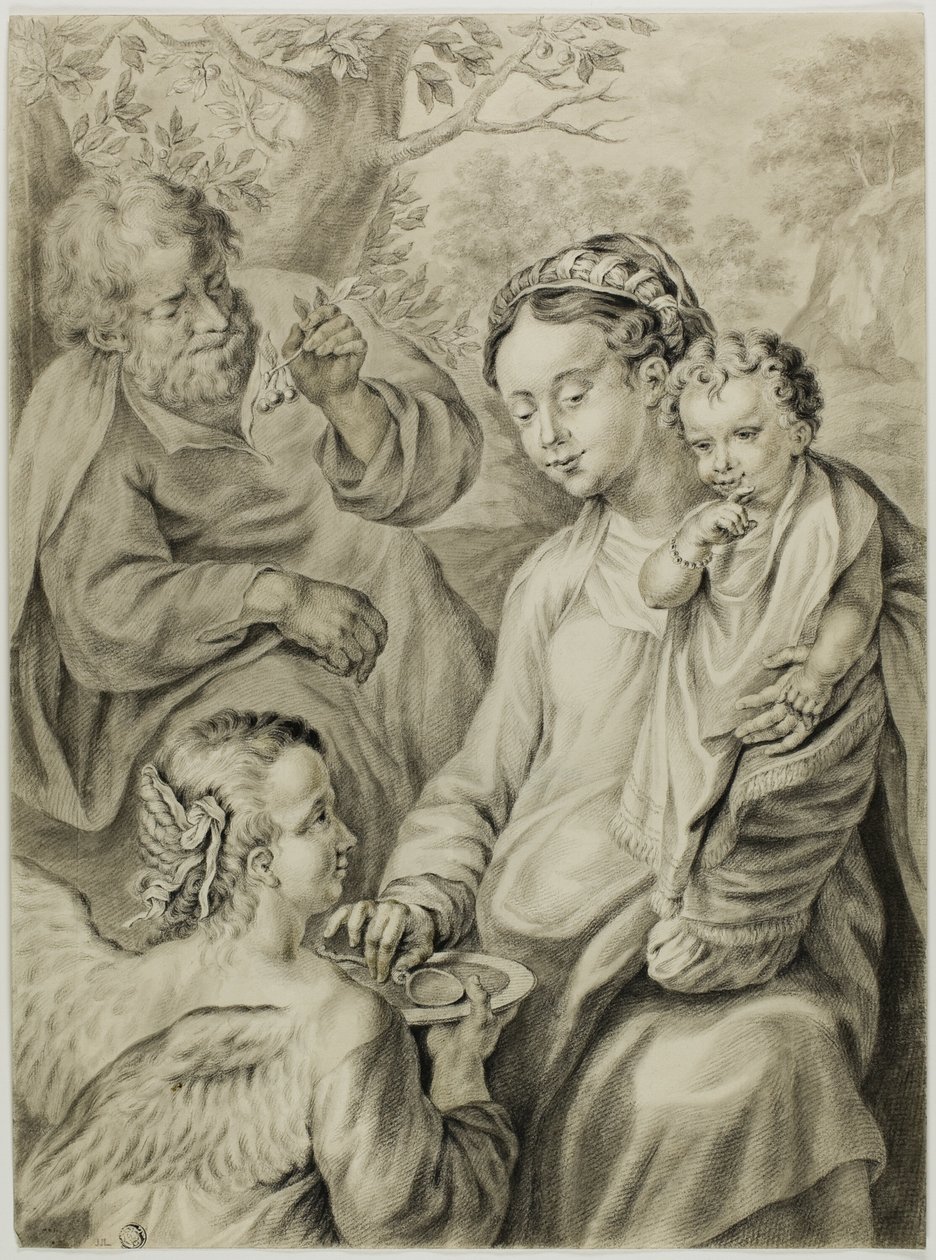 A Pihenés az egyiptomi menekülésen, a Madonna della Pappa néven ismert. alkotó: Francesco Vanni