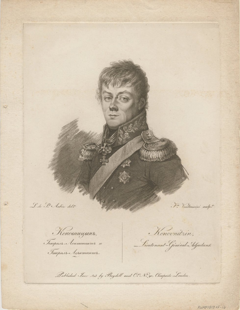 Pjotr Petrovics Konovnyicin gróf portréja 1764-1822, 1813 alkotó: Francesco Vendramini