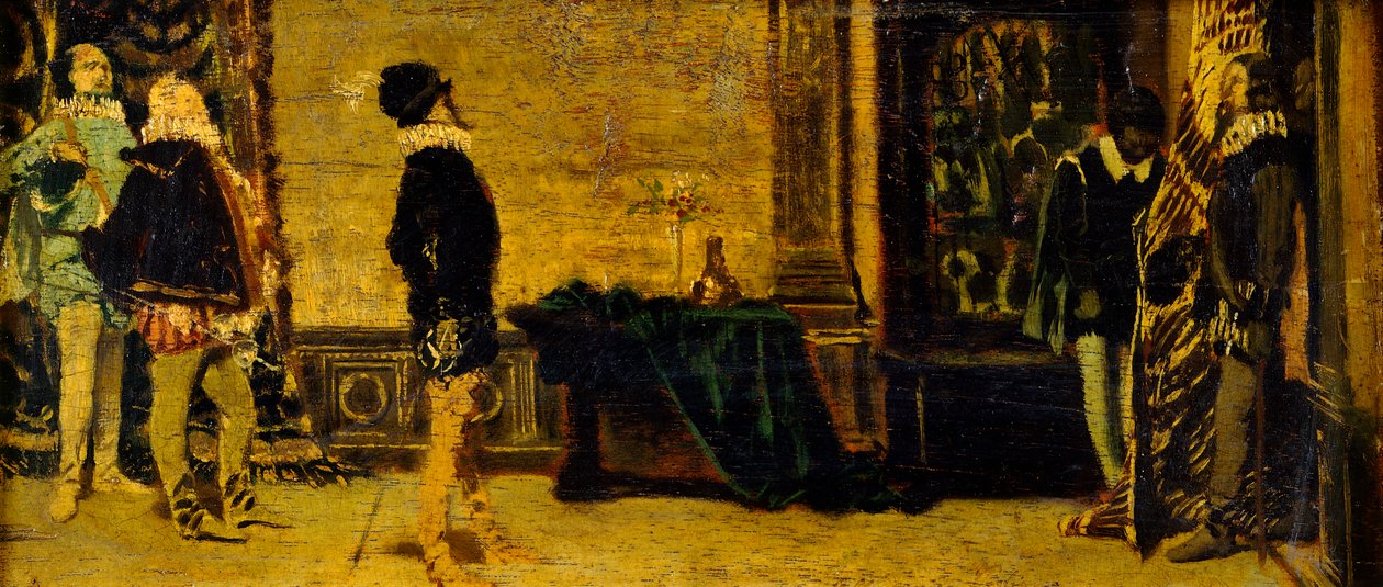 A párbaj előtt (festmény) alkotó: Francesco Vinea