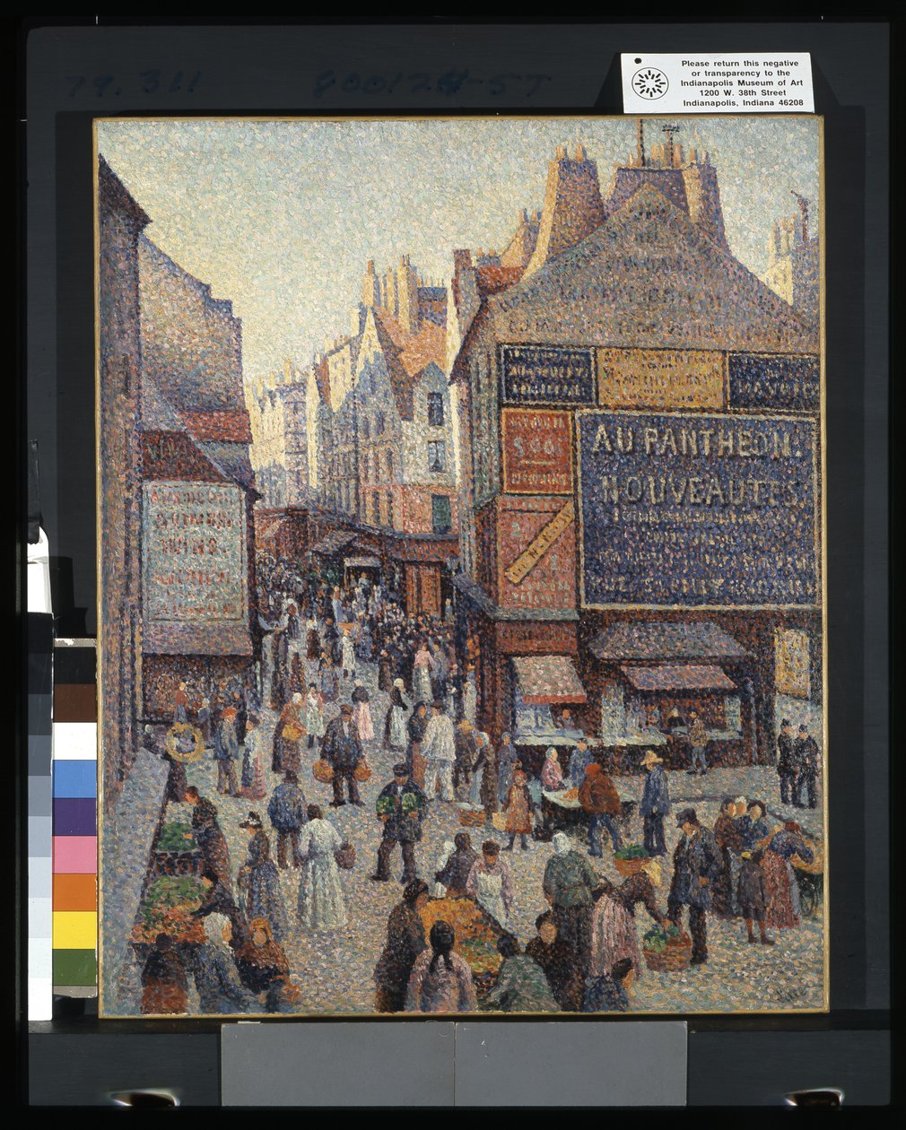 Rue Mouffetard (olaj, vászon) alkotó: Francesco Vinea