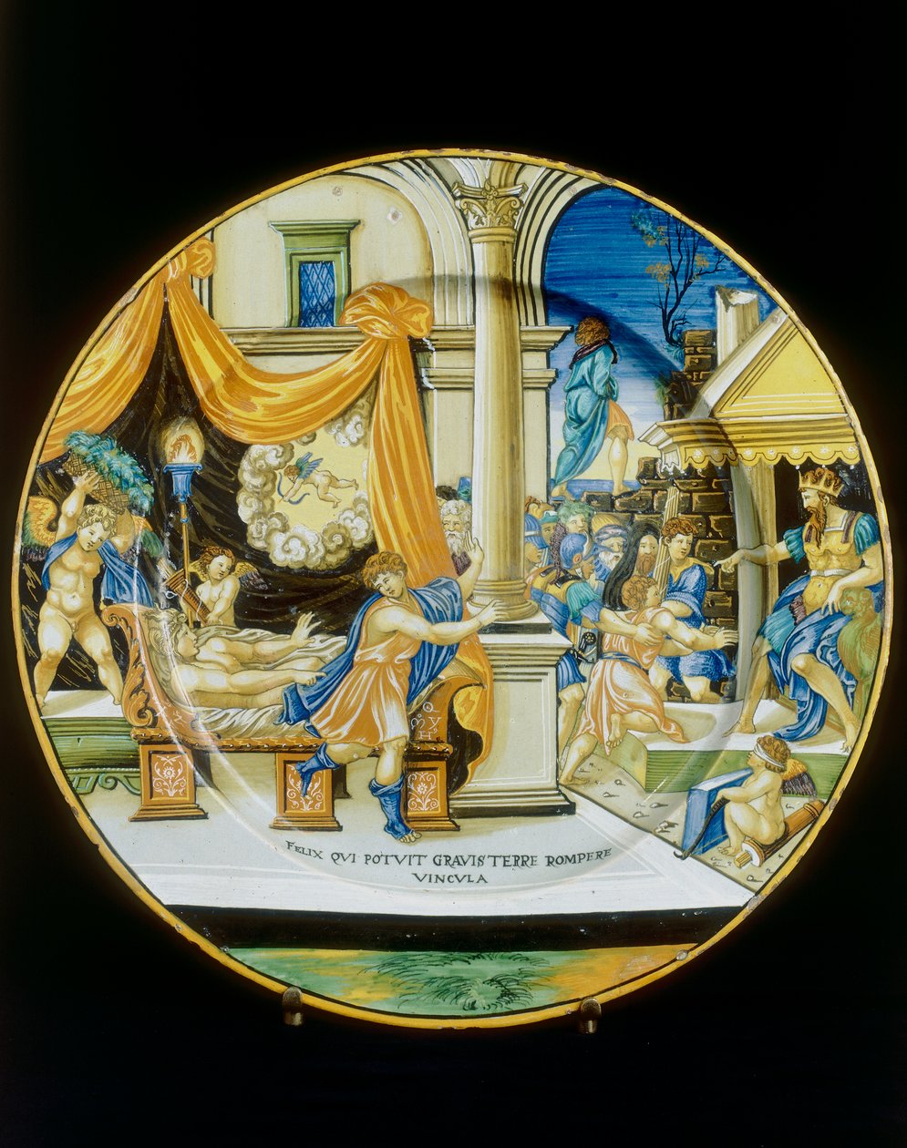 Guiseppe Ebreo megkísértése, Francesco Xanto Avelli tányérja, amelyet a firenzei Museo Nazionale del Bargelloban őriztek alkotó: Francesco Xanto Avelli