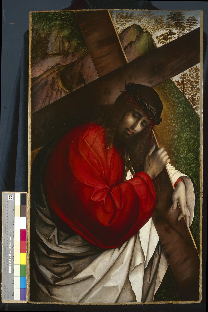 A keresztet hordozó Krisztus, 1507-08 alkotó: Francesco Zaganelli di Bosio