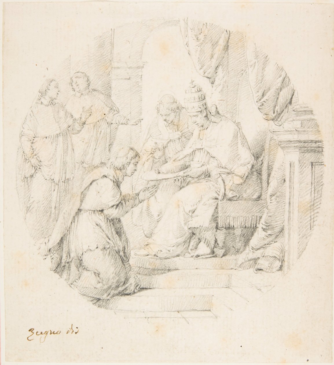 Angelo Maria Querinit XIII. Benedek bíborossá alakította, 1709-87. alkotó: Francesco Zugno