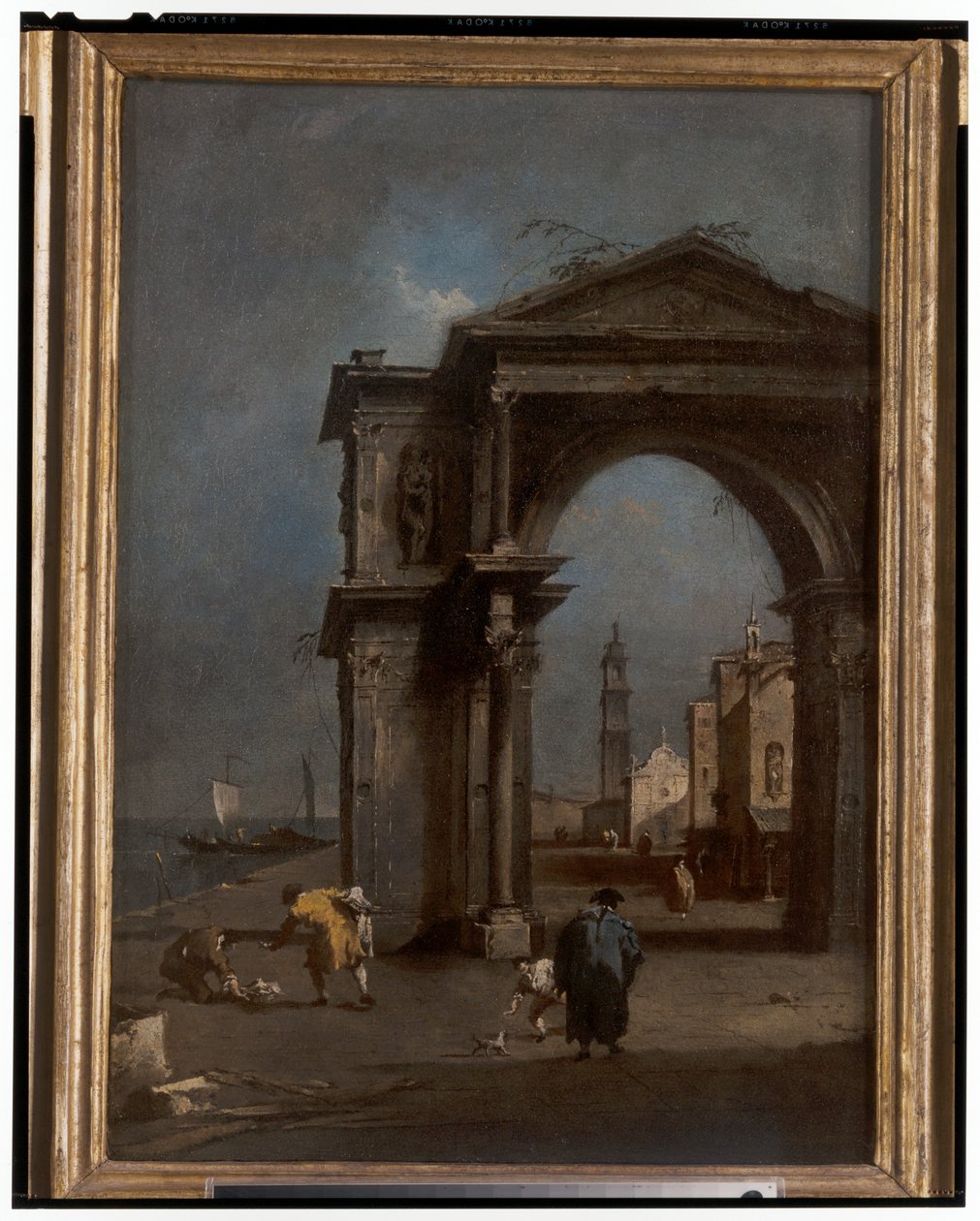 Capriccio With A Triumphal Arch and Urban Background alkotó: Francesco and/or Gian Antonio (1699 1761) Guardi