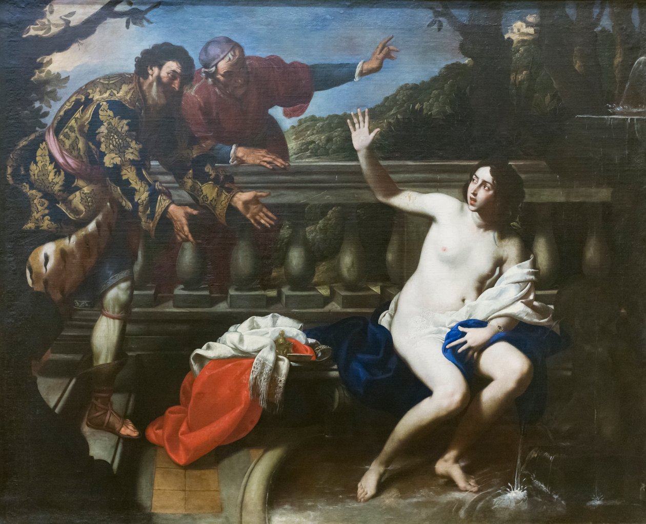 Susanna és a vének alkotó: Francesco de (c.1600 54) Rosa