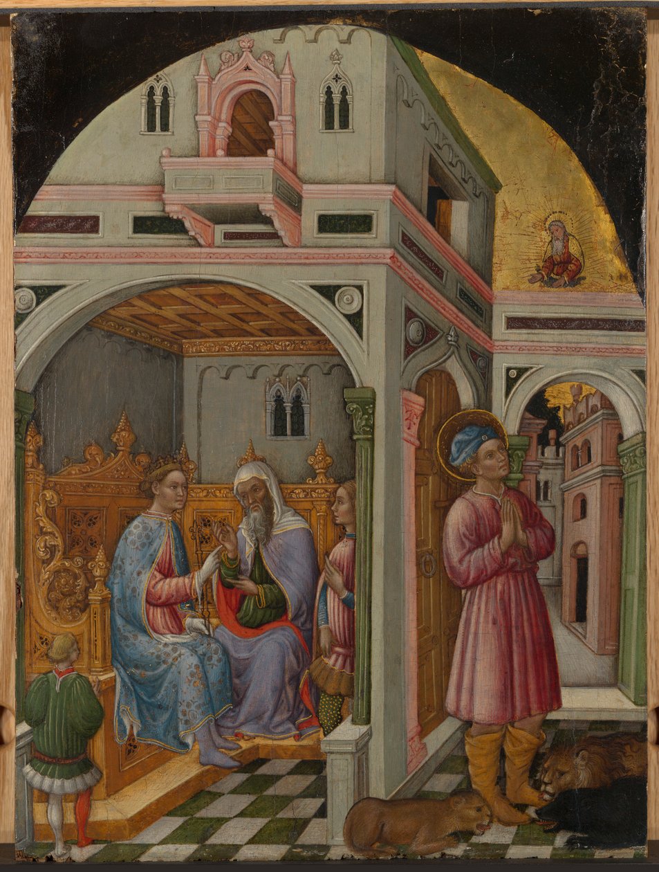 Szent Máma Aurelianus előtt alkotó: Francesco de