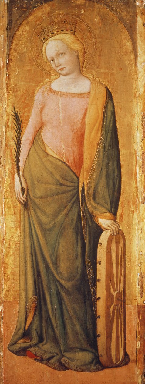Alexandriai Szent Katalin, 15. század (tempera a táblán) alkotó: Francesco de