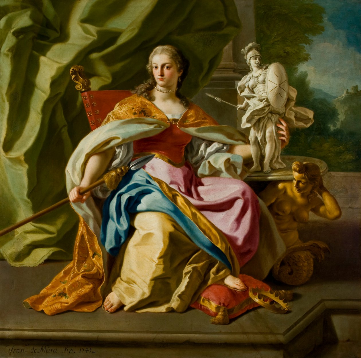 A máltai rend nemességének allegóriája, 1747. alkotó: Francesco de Mura