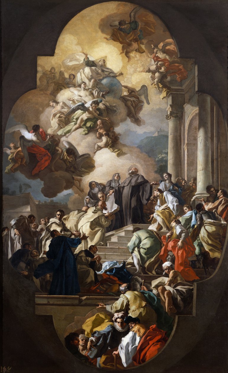 Szent Benedek látomása alkotó: Francesco de Mura