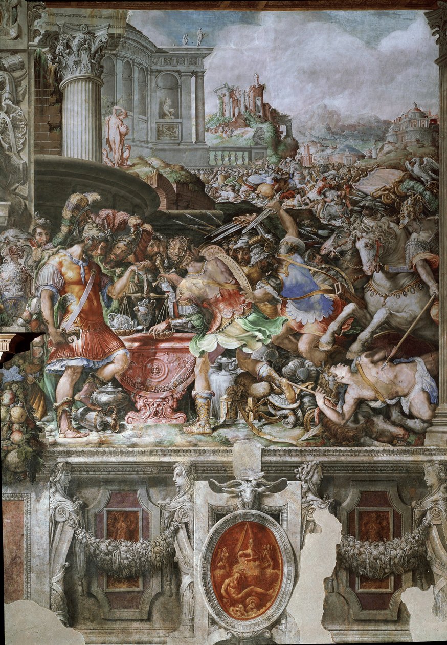 Furius Camillus élete (freskó alkotó: Francesco de Rossi Salviati