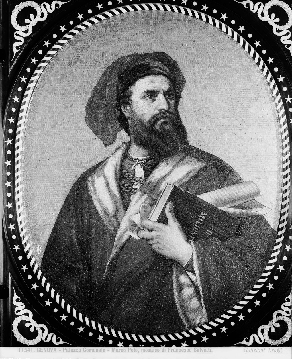 Marco Polo (mozaik) alkotó: Francesco de Rossi Salviati Cecchino