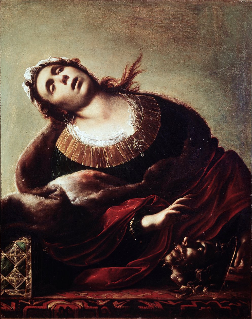 Herodiade Keresztelő János fejével Salome átadta Keresztelő Szent János fejét édesanyjának, az extázisban ábrázolt Herodiádnek. Francesco Cairo (1607-1665) festménye, 17. századi Pinacoteca civica, Vicenza alkotó: Francesco del Cairo