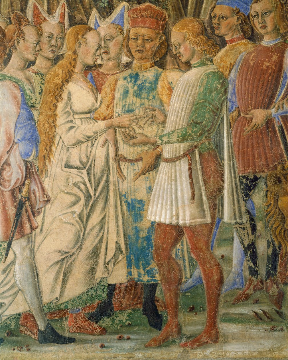 Olaszország, Ferrara, Palazzo Schifanoia, A hónap terme, Június hónap – Francesco del Cossa (1436-1478) alkotó: Francesco del Cossa